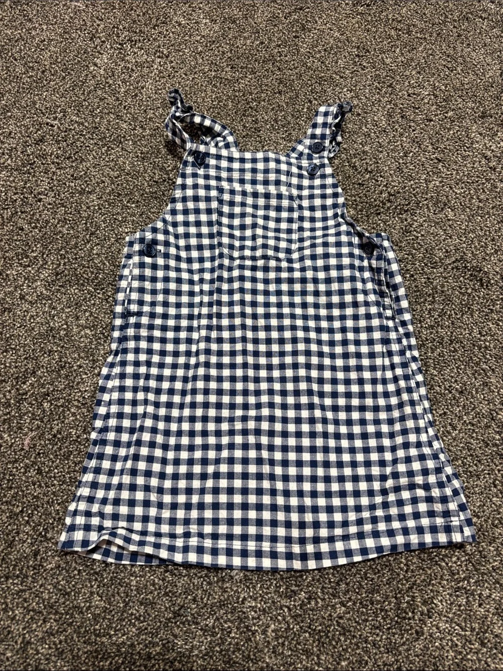 24M gingham overall dress